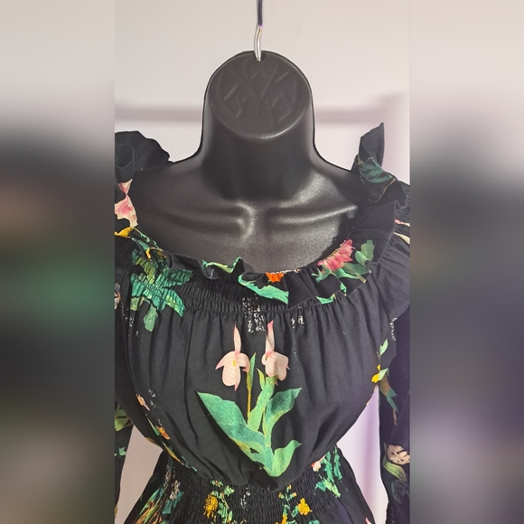 Adam Lippes smocked waist top - Picture 4 of 9